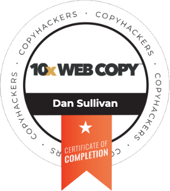 10x Web Copy Certification from CopyHackers.com